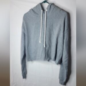Wild Fable Light Gray Women's Short Hoodie